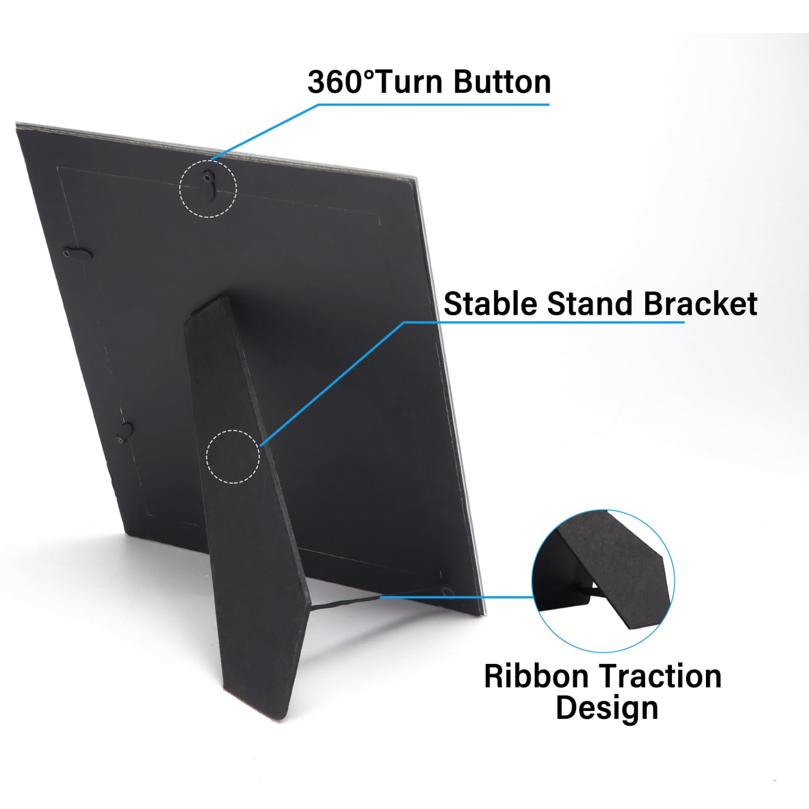 HORLIMER 12 Pack 5x7 Picture Frame, Sparkle Glass Photo Frames 5 by 7 for Tabletop, Horizontally or Vertically