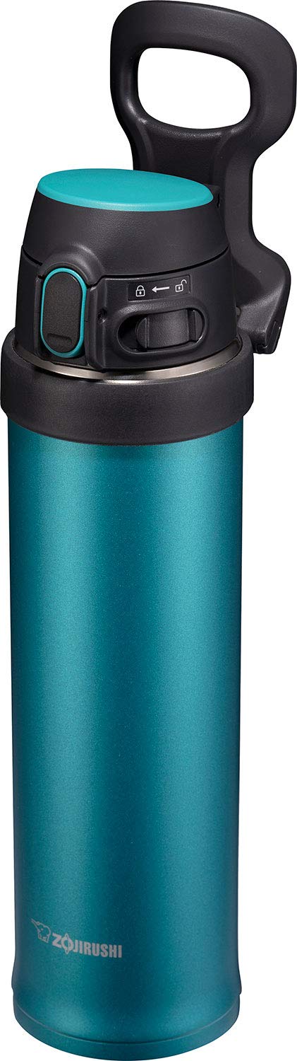 Zojirushi Sm-Qhe48Gk, Flip-And-Go Stainless Mug, 16-Ounce, Teal