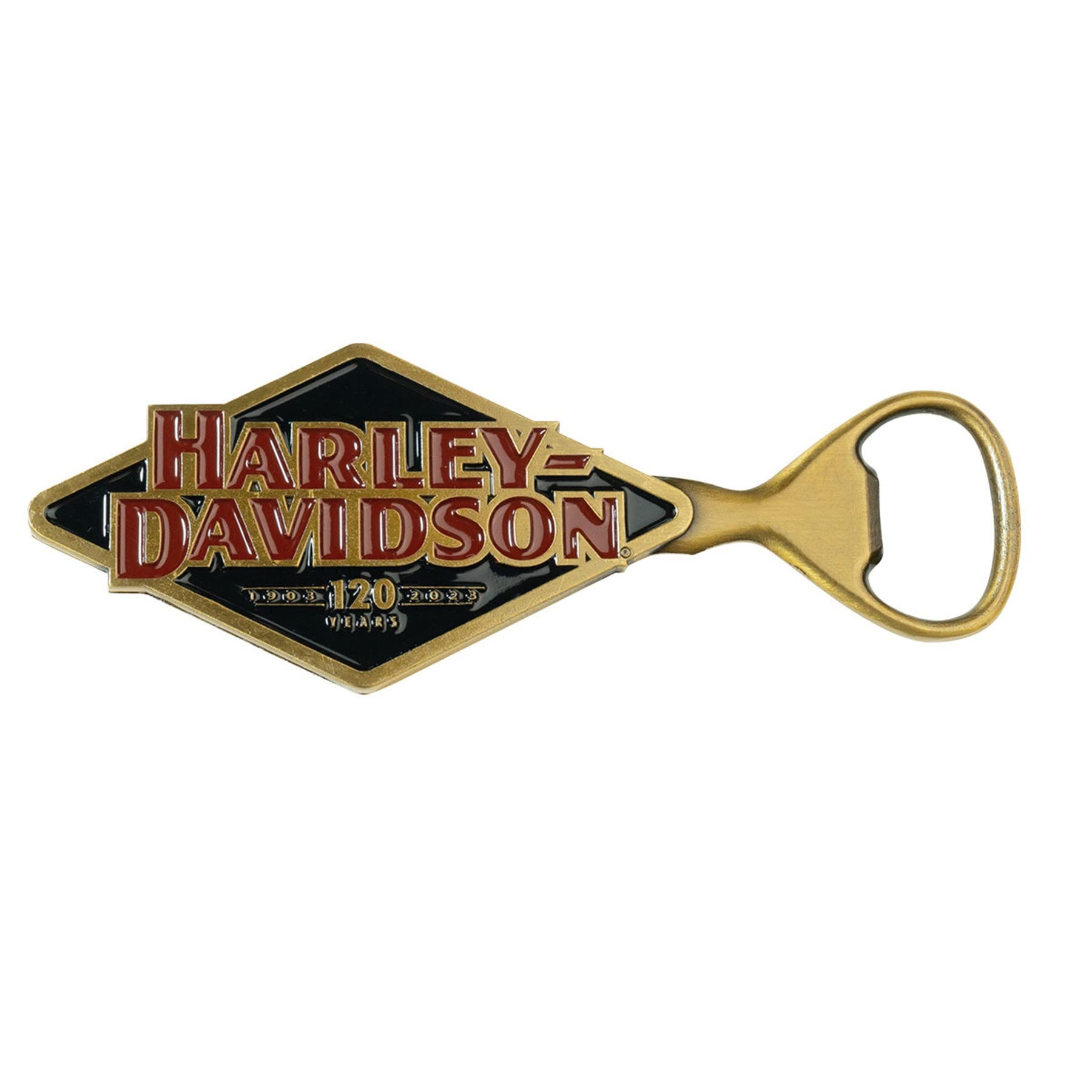 Harley-Davidson 120Th Anniversary Logo Zinc Cast Bottle Opener, Limited Edition