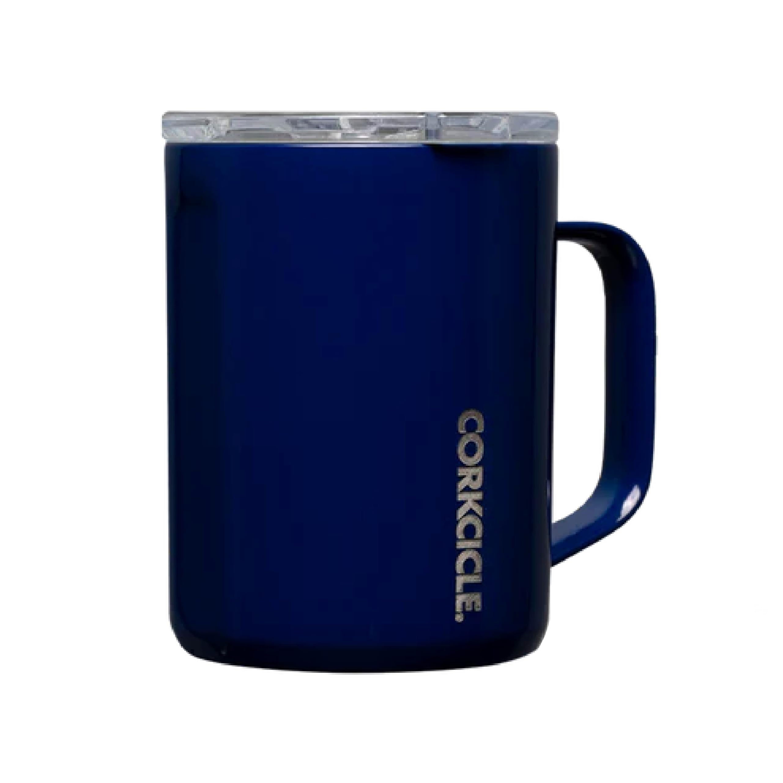 Corkcicle Triple Insulated Coffee Mug with Lid and Handle, Midnight Navy, 16 oz - Stainless Steel Travel Mug Keeps Beverages Hot