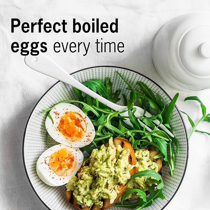 BeepEgg Basic Nightblue - Egg Timer for Boiling Eggs - Musical Egg Cooker for Soft  Medium  Hard Boiled Eggs - Food Safe - Singing Floating Egg Timer - Egg Cooker for 3 Levels of Doneness -Brainstream