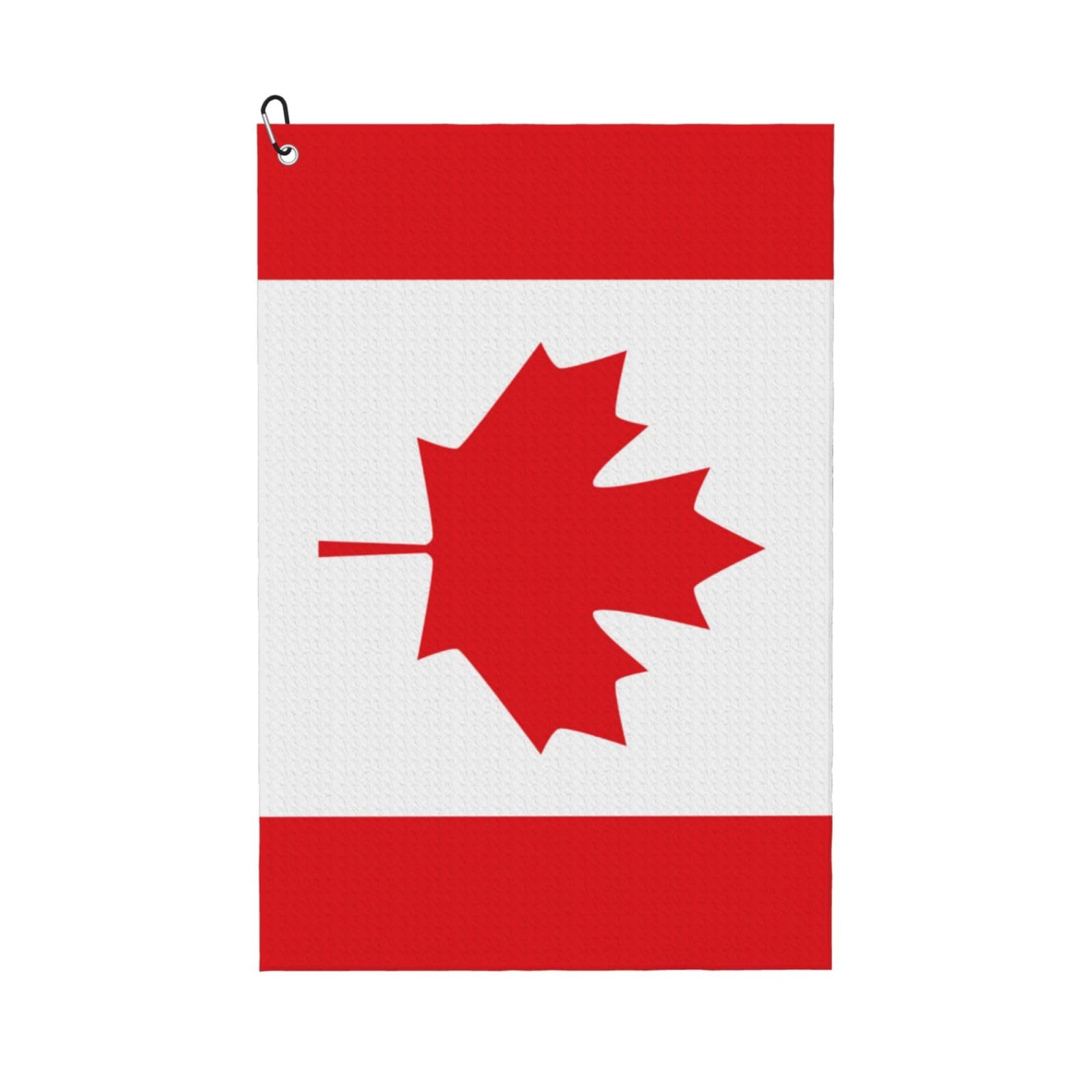 REVENEVER Canadian Flag Golf Towel Microfiber Golf Towel for Golf Bags with Carabiner Golf Accessories for Men and Women
