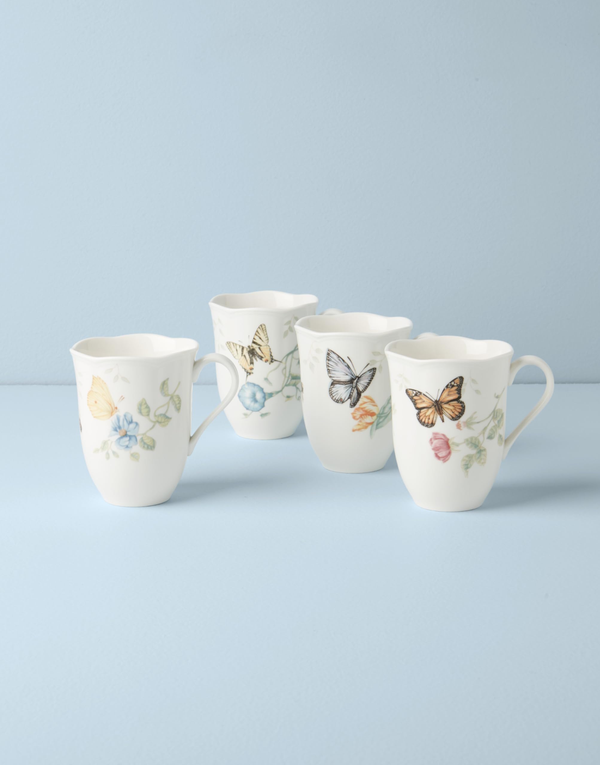 Lenox Butterfly Meadow 4-Piece Mug Set, 2.44, Multi