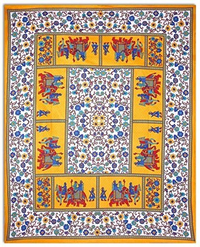 Ubania Collection Cotton 144 Tc Bedsheet (King_Yellow)