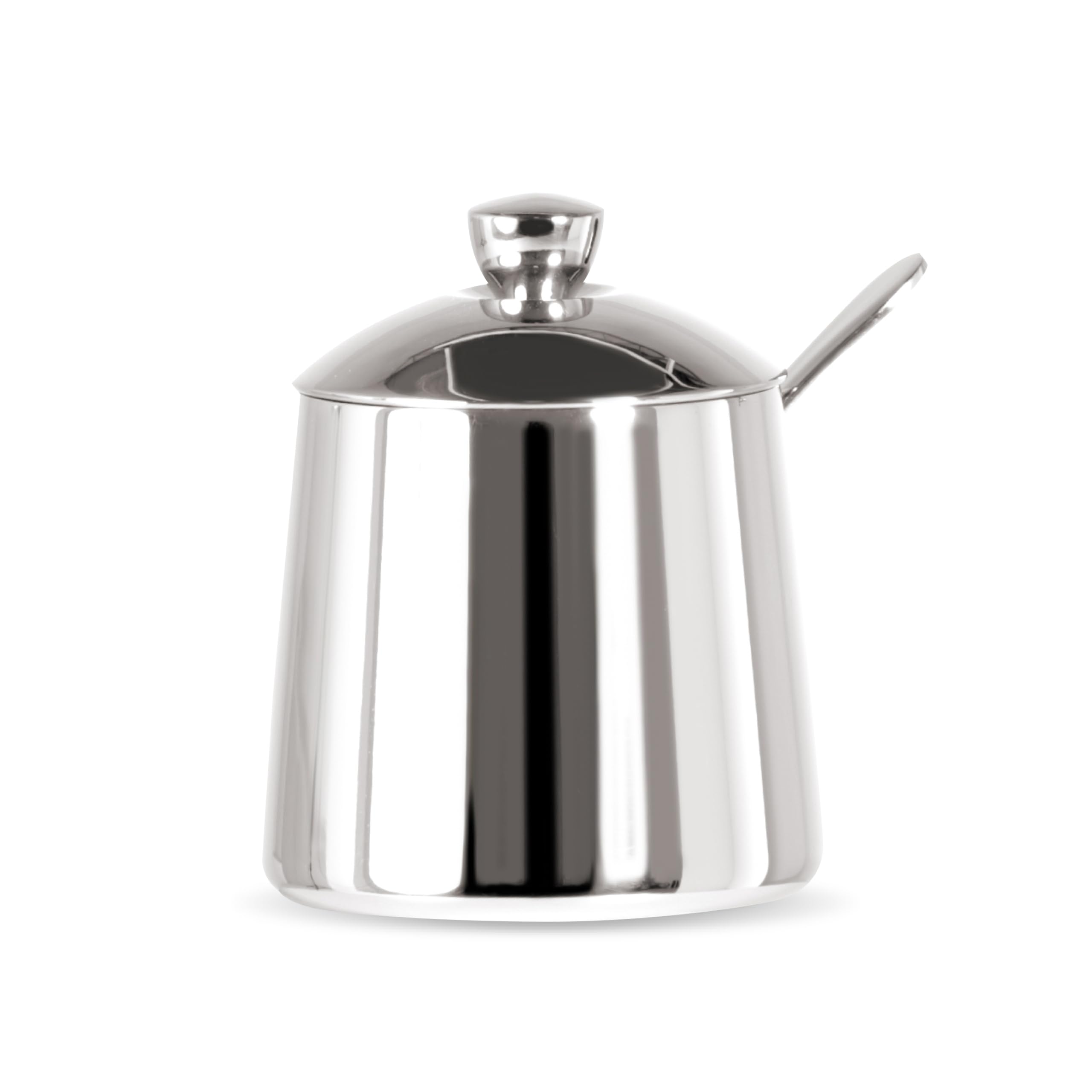 Frieling Usa 18/10 Stainless Steel Sugar Bowl And Spoon Set - Silver - Sugar Holder - Sugar Pot - Sugar Bowl Set - Sugar Holder