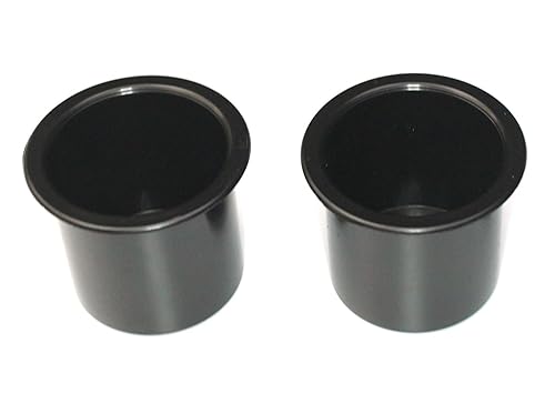 Plastic Small 2 7/8 inch Black Drop in Beverage Drink Can Holder Insert Perfectly Fits 12oz Beverage cans and 16oz Plastic Water Bottles Multipack Wholesale Bulk Listing Poker Table(2)
