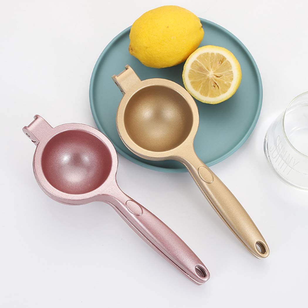 Hoshen Stainless Steel Manual Juicer, Multi-Function Orange Lemon Juicer, Metal Labor-Saving Juicer,Gold