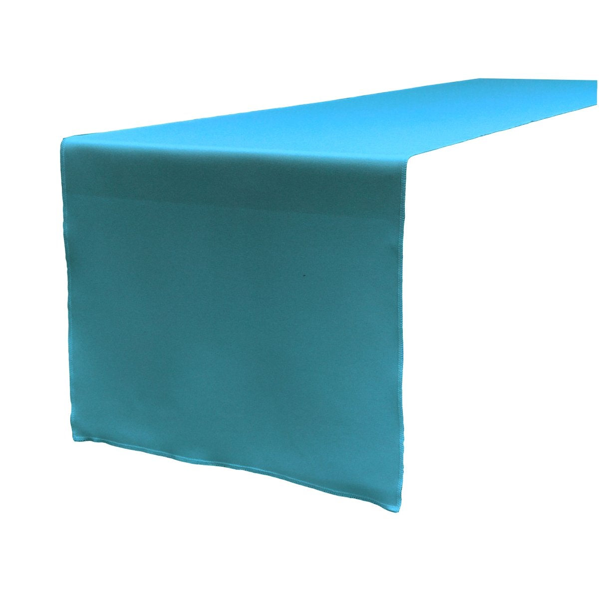 LA Linen Polyester Poplin Table Runner 14  by 108-Inch  Dark Turquoise