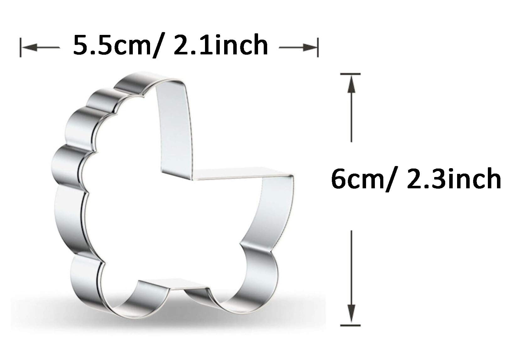 Wjsyshop Baby Carriage Stroller Cookie Cutter - D