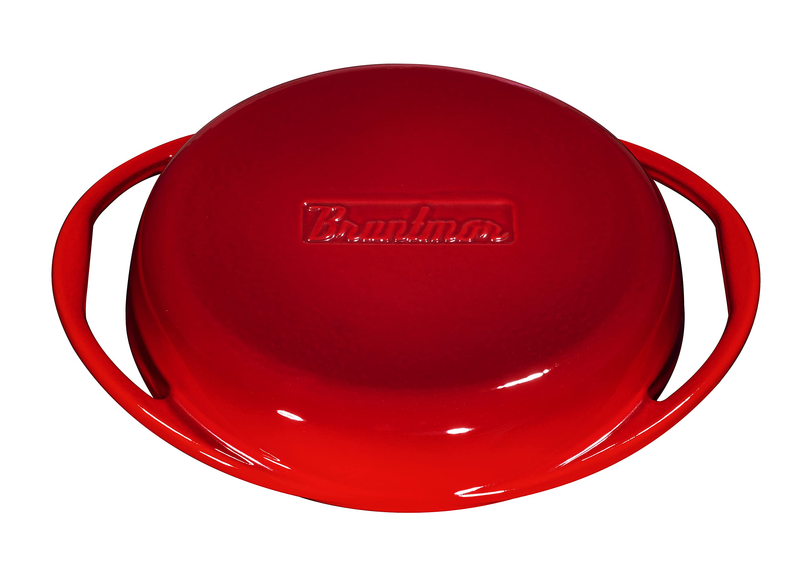 Bruntmor Enameled Cast Iron Baking Pan - 9.5 Inches Round, Non-Stick, Double Handled Tarte Tatin Dish Pan - Ideal For Lasagna, C