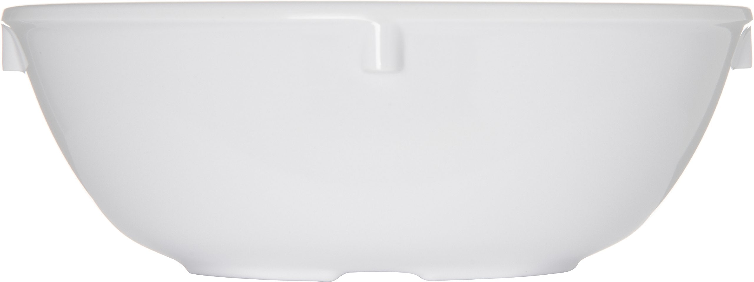 Carlisle Foodservice Products Dallas Ware Reusable Plastic Bowl For Buffets, Home, And Restaurants, Melamine, 10 Ounces, White,