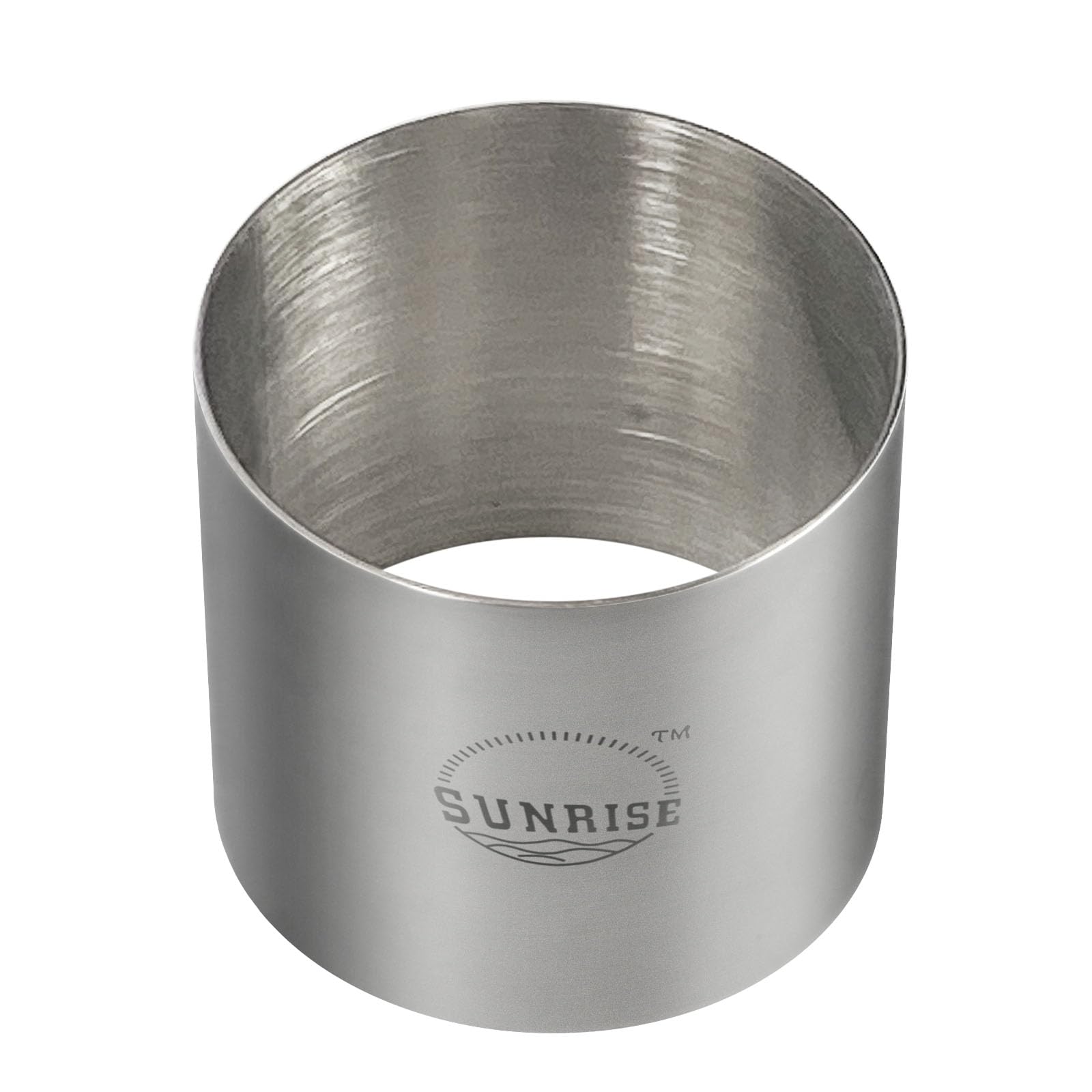 Sunrise Kitchen Supply Plating Forms Stainless Steel Ring Mold Sets 3'' X 2.75'' (2)