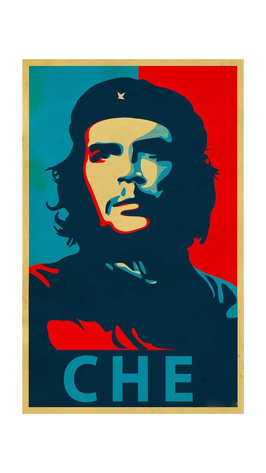 HK PRINTS Che Guevara Wall Poster (Matte Finish_12x18 Inch_Multicolor)