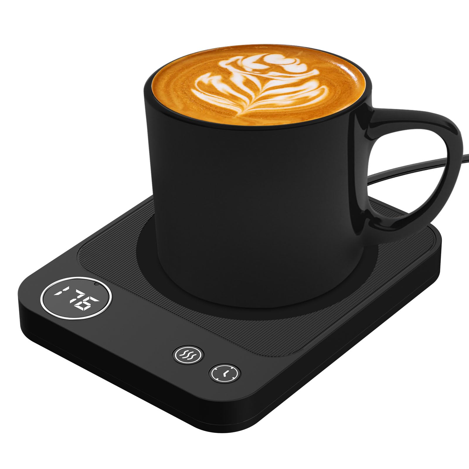 Mug Warmer, 3-Temperature Coffee Mug Warmer, Coffee Warmer With 2-12H Auto Shut Off, Electric Smart Mug Warmer For Desk Digital