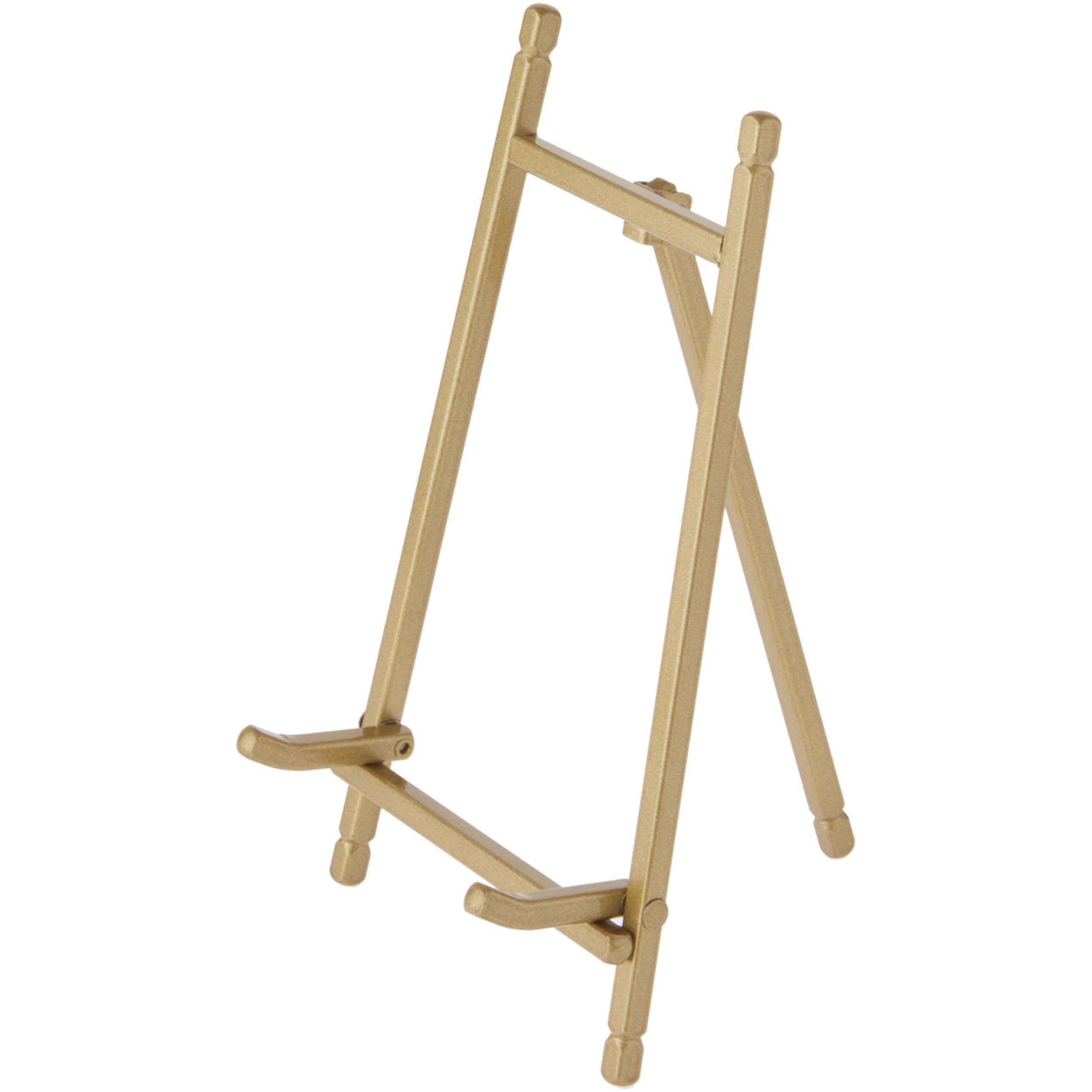 Bards Satin Gold-toned Metal Easel, 7 H x 4.25 W x 4.5 D, Pack of 3
