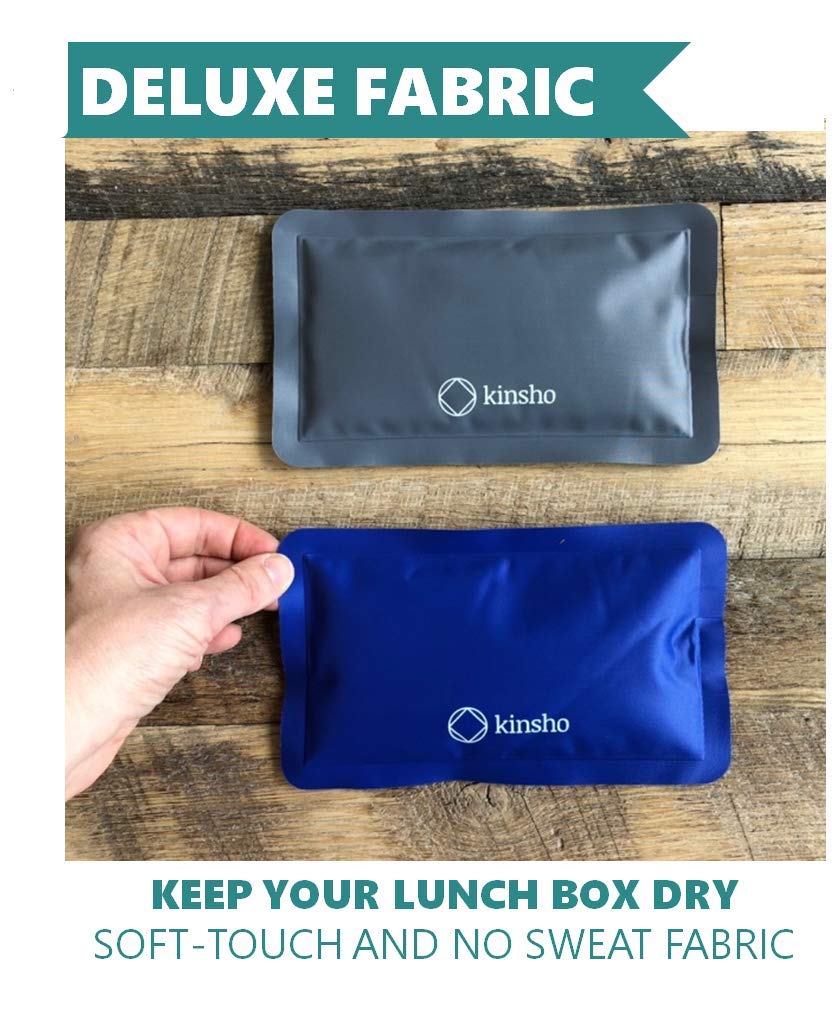 Ice Packs For Lunch Box Bag And Bento Boxes, 4 Pack Set, Reusable And Refreezable Soft Slim Pouches For Kids Boys Adults, Travel