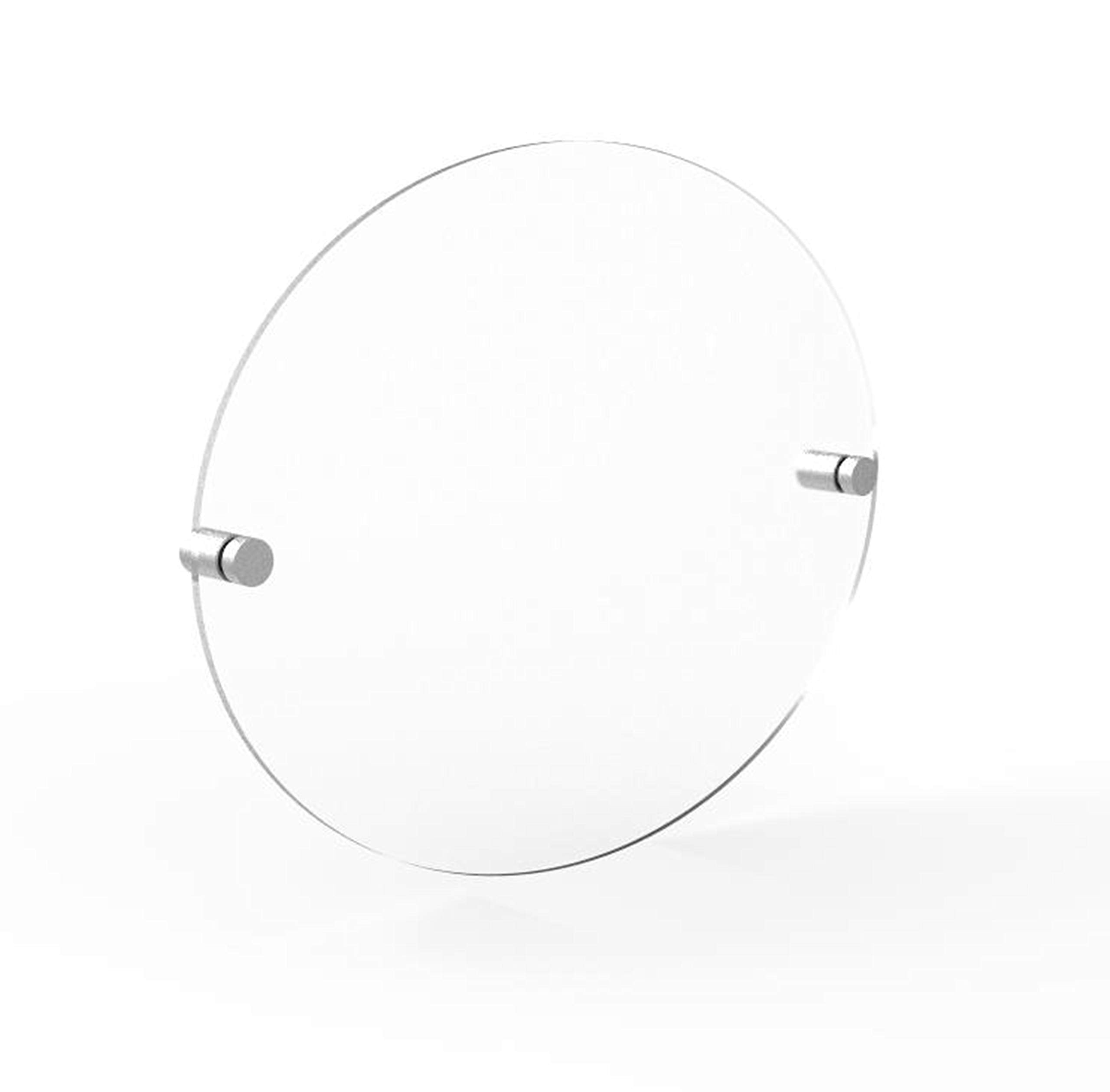 FixtureDisplays Office Name Sign Holder Hotel Room Sign Blank Door Sign Plaque Wall Mount Clear 119886-10 * 8