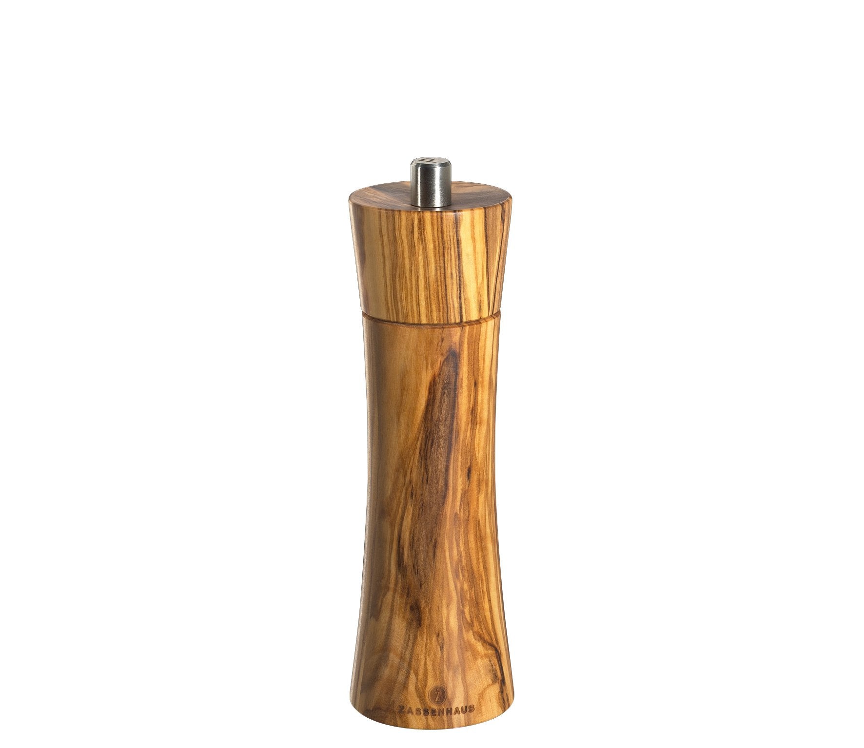Zassenhaus ''Frankfurt'' Olive Wood Ceramic Pepper Mill