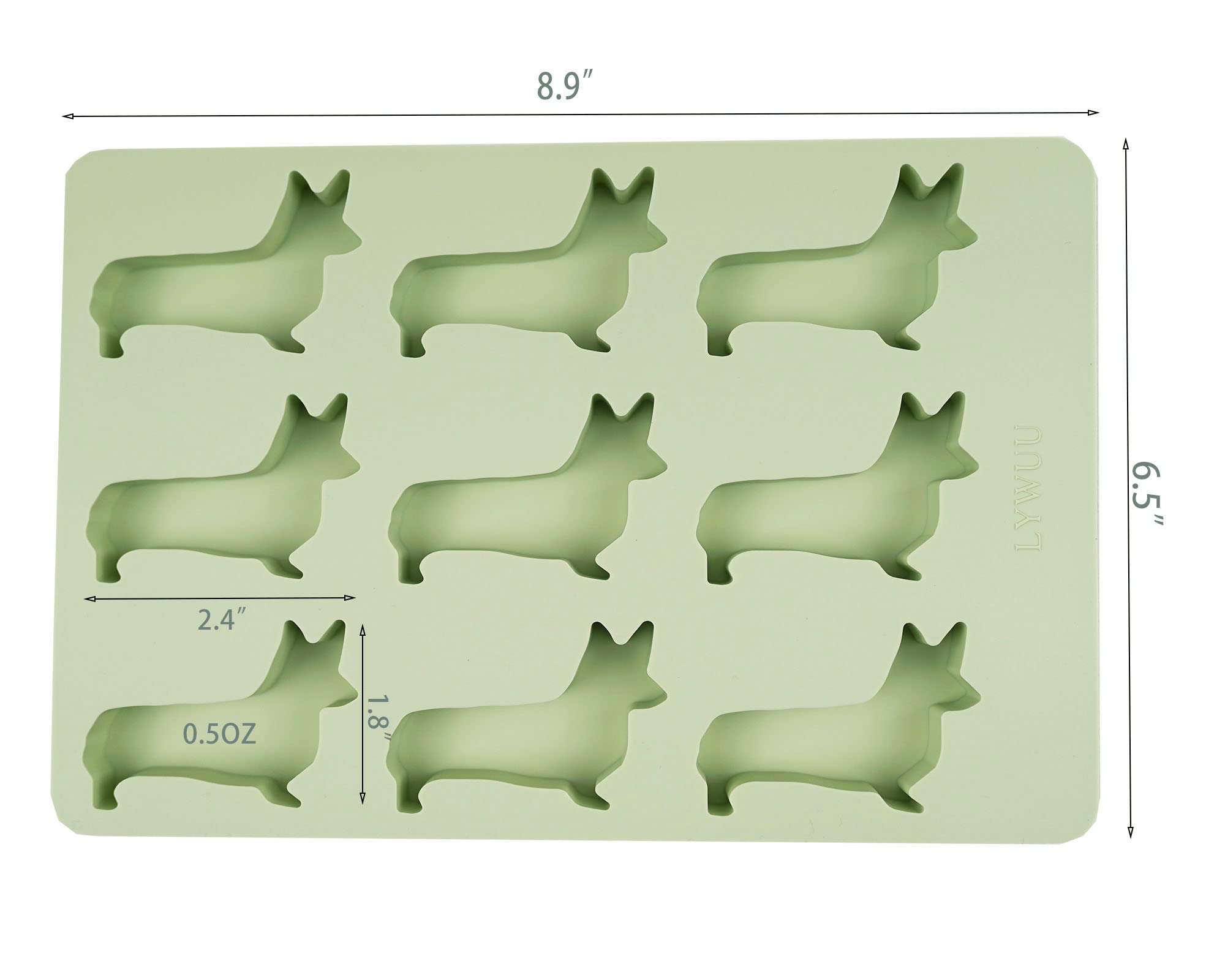 Welsh Corgi Dog Silicone Ice Cube Tray And Treat Mold, Corgi Gifts For Corgi Lovers, Birthday Gifts Mother'S Day Father'S Day Ch