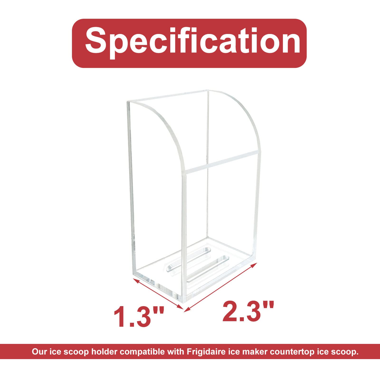 Piaolgyi Ice Maker Scoop Holder Scooper Accessory Compatible With Frigidaire Countertop Ice Maker(Ice Scoop Not Included)