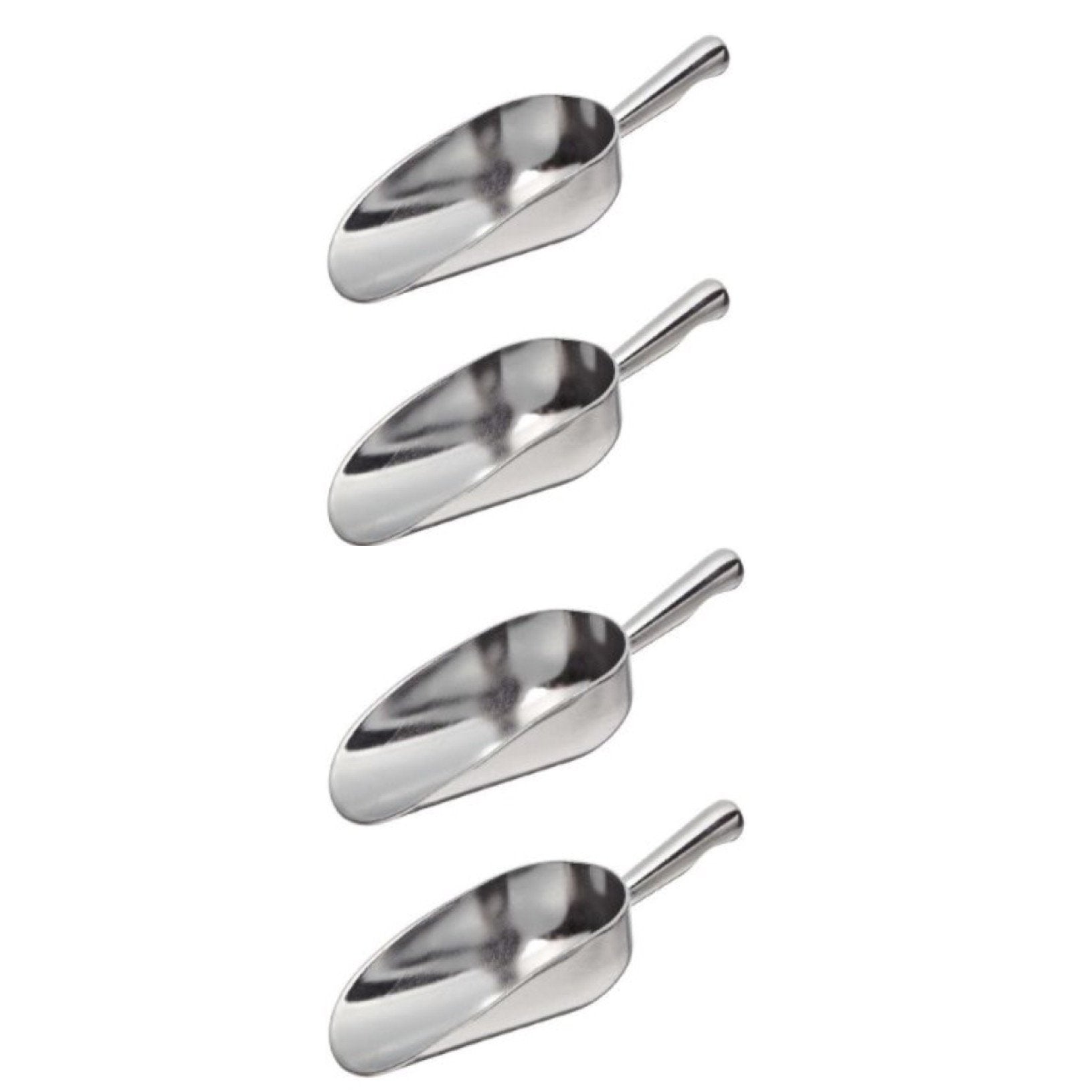 5 Oz. Cast Aluminum Scoop With Contoured Handle - Set Of 4