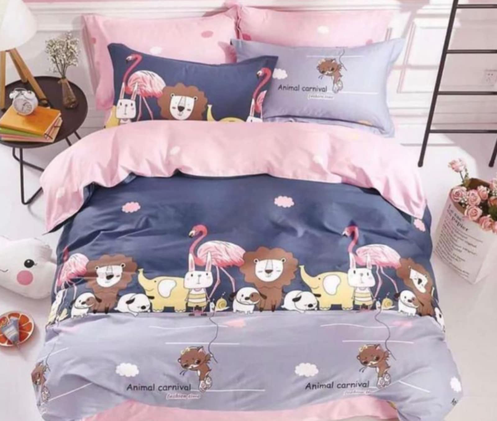 Riftree Microfibre Glace Cotton Digital Print Single Bed Reversible Ac Comforter Living Room/Kids Room (60 X 90 Inches)  Animal