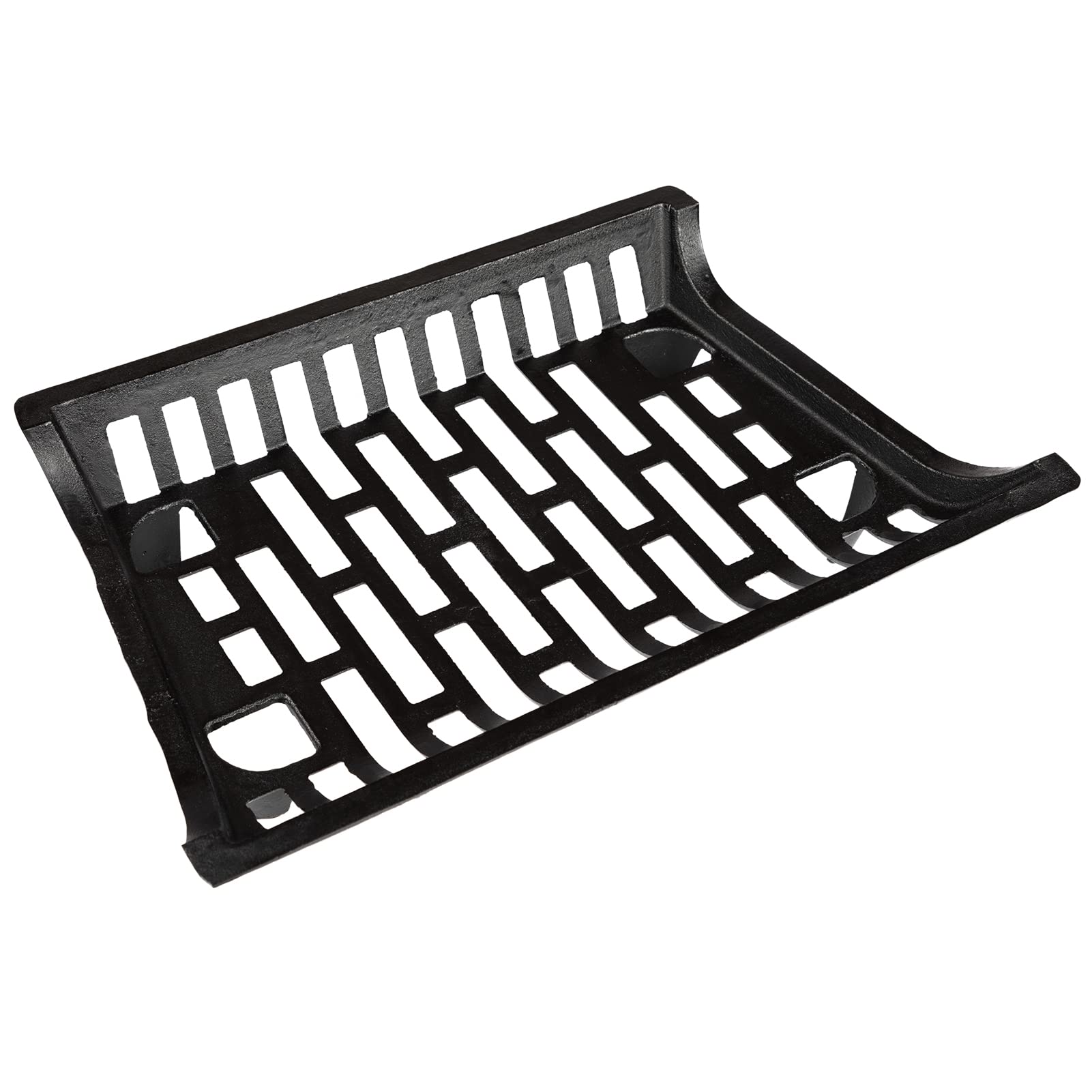 Agtek 24 Inch Fireplace Log Grate Heavy Duty Solid Steel Fire Grates Wood Stove Chimney Burning Rack Holder