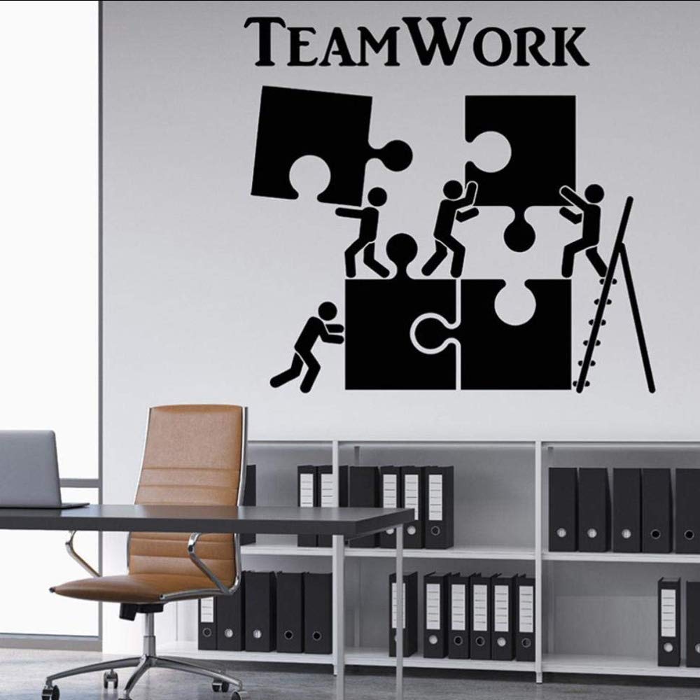 Gadgets Wrap Vinyl Wall Stickers Murals Teamwork Motivation Office Worker Wall Decals Home Interior Decor Teamwork Wall Decals A