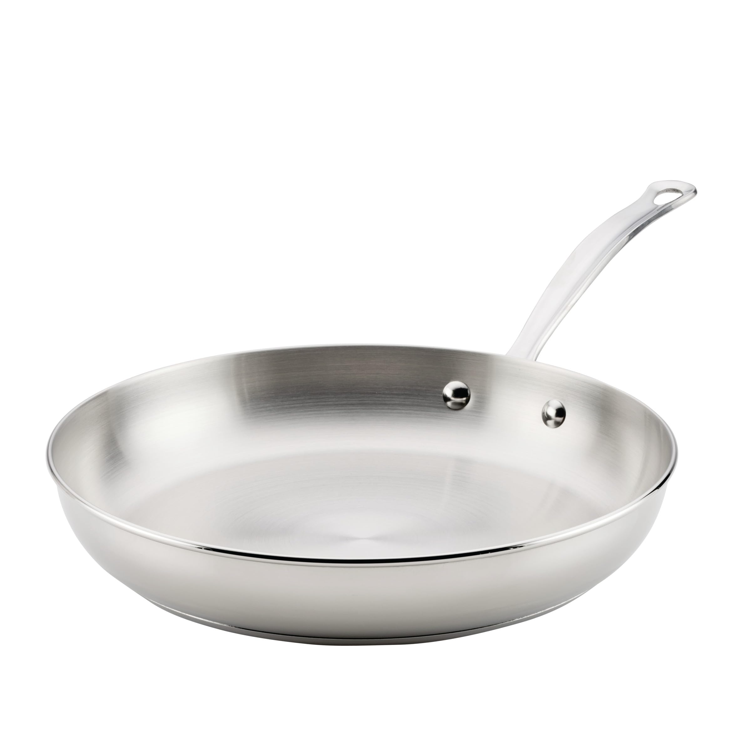 Farberware Millennium Stainless Steel Frying Pan/Skillet, Induction Ready, Compatible with All Cooktops, Metal Utensil Safe, 12.