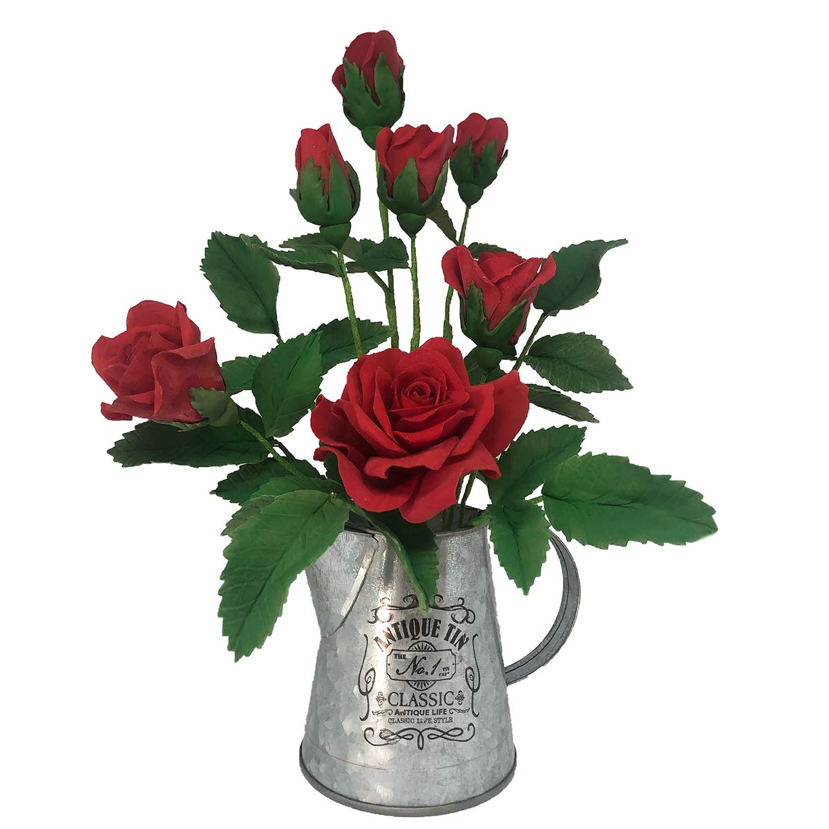 Flower Pro Cake Decorating Leaf Cutters (Set Of 4) By Katy Sue - Cut Leaves To 4 Different Sizes: 1) 1 X 0.6 Inch, 2) 1.4 X 0.8