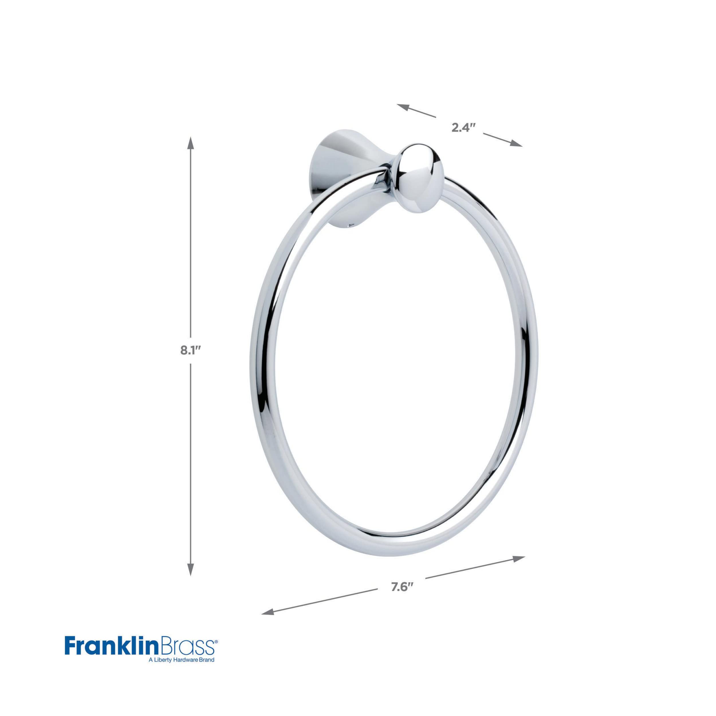 Franklin Brass 139567 Somerset Towel Ring, Polished Chrome