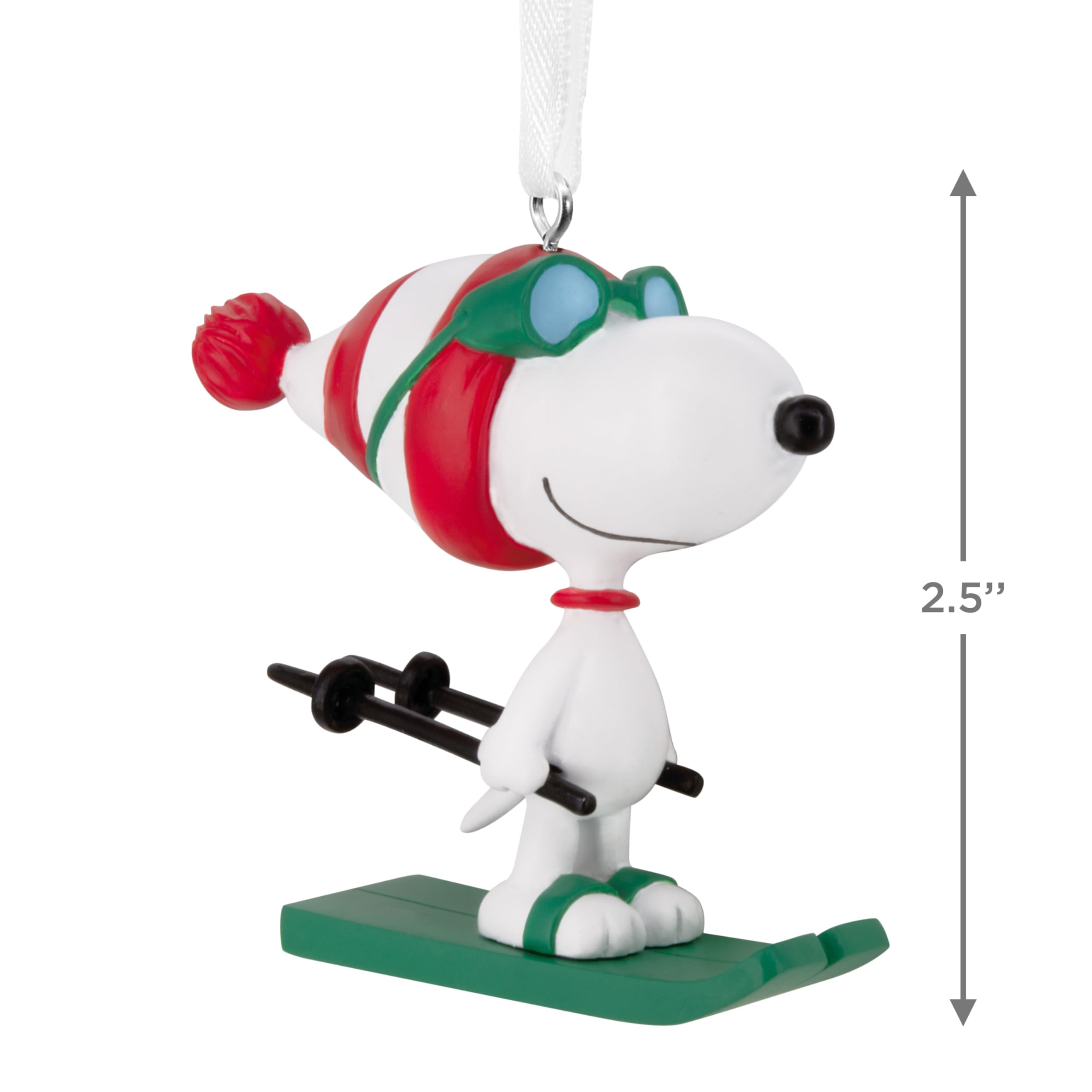 Hallmark Peanuts Snoopy Skiing Christmas Ornament
