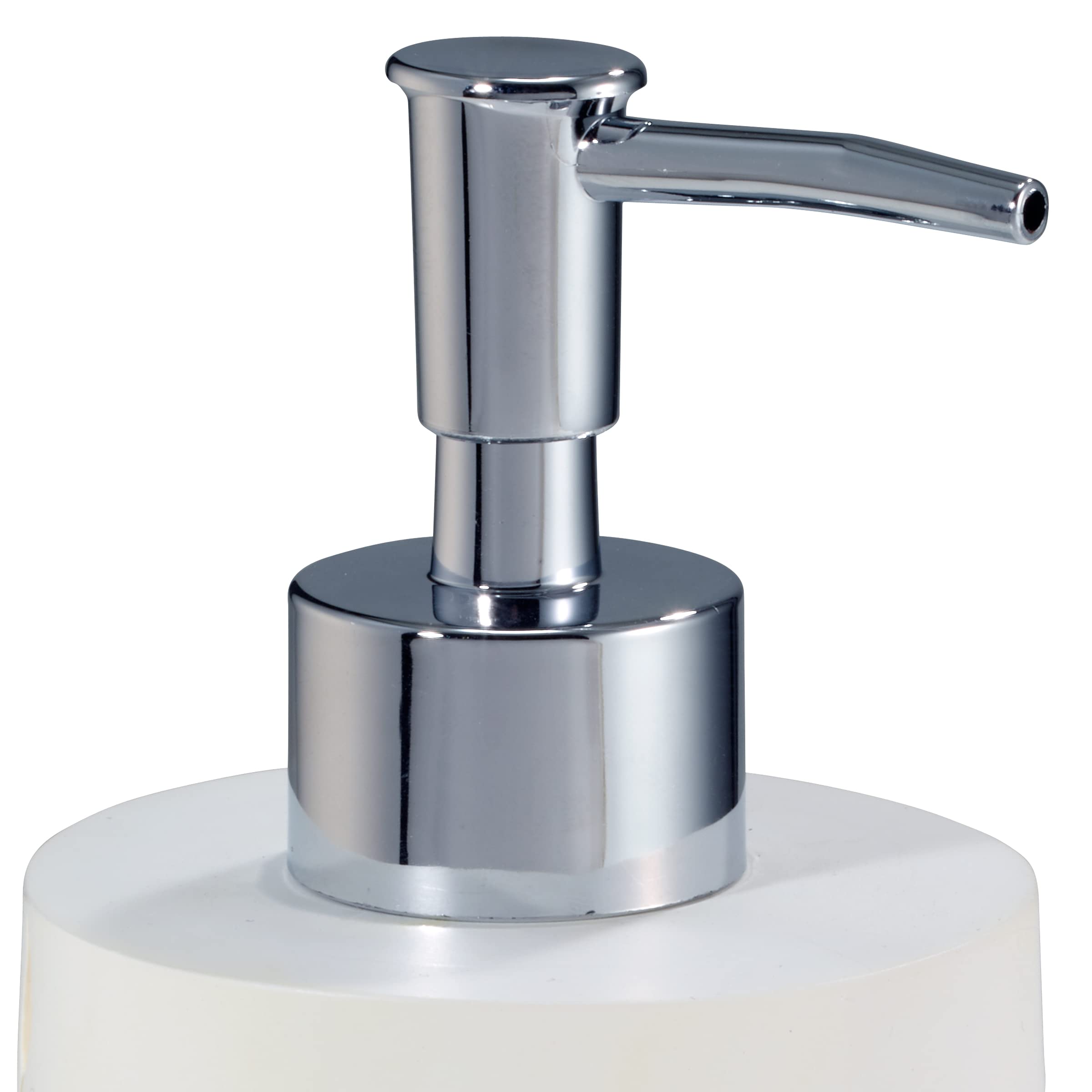 Avanti Linens - Soap Dispenser/Lotion Pump, Guest Bathroom Essentials, Chic Home Decor (Marielle Collection)