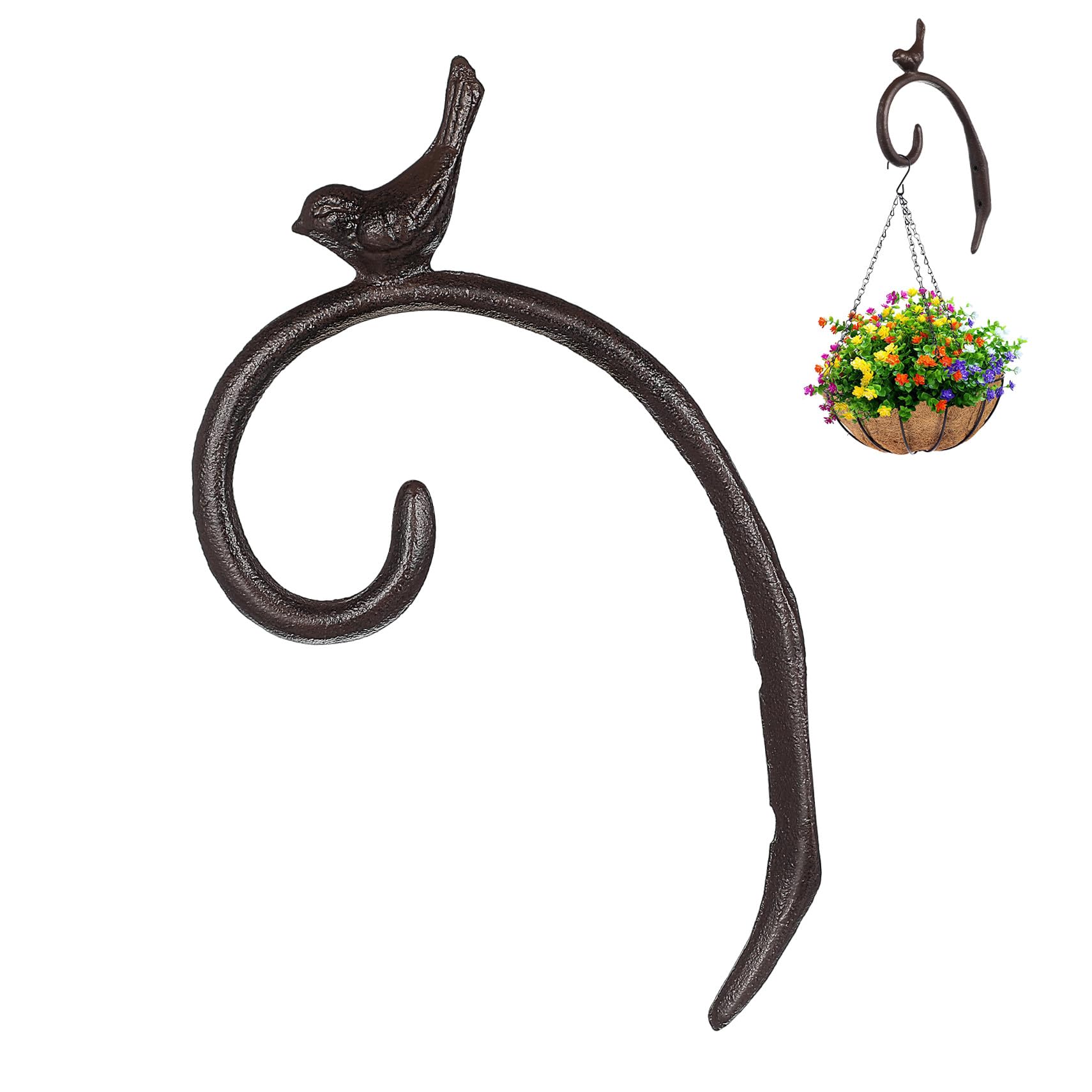 Kisangel 1Pc Decorative Wall Hook Rustic Gardening Hook For Flowerpot Hanging Durable For Use Classic Design For Home And Garden