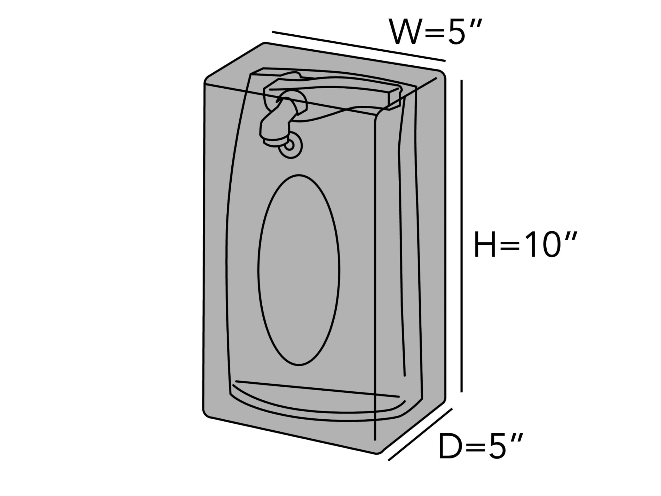 Covermates Keepsakes - Can Opener Cover - Dust Protection - Stain Resistant - Washable - Appliance Cover, Bronze