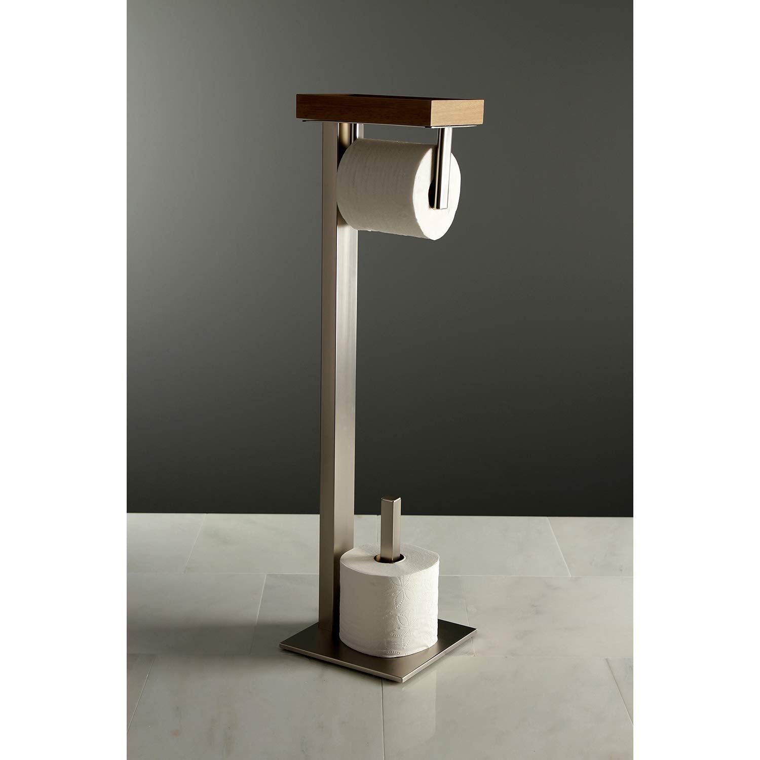 Kingston Brass Scc8508 Edenscape Toilet Paper Holder, Brushed Nickel 7.88 X 7.88 X 29.13