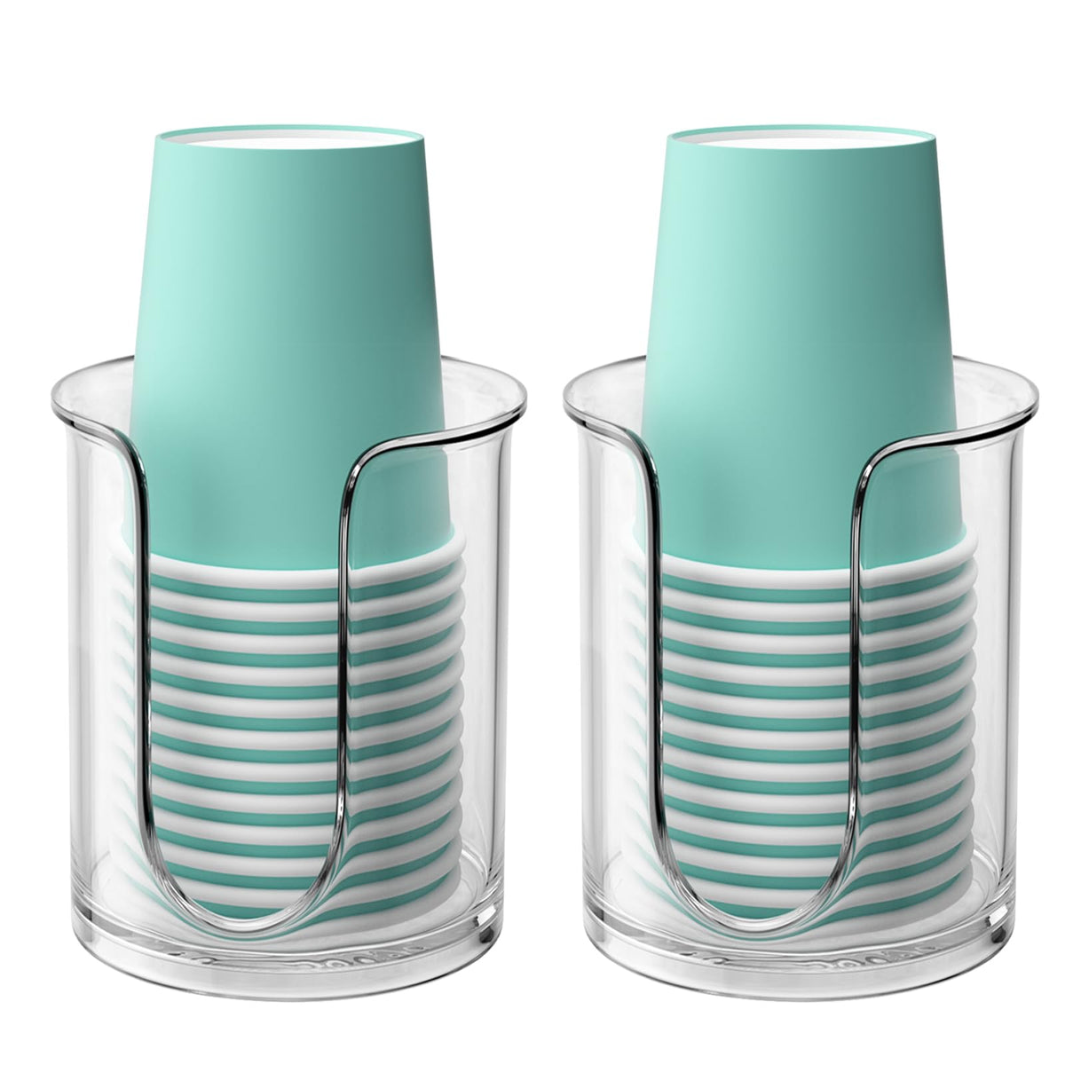 Bathroom Cup Dispenser 5 Oz Countertop,2 Pack Mouthwash Cup Holder For Bathroom,Pc Small Disposable Cup Holder For 5Oz Paper Cup