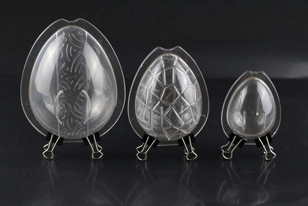 3 Style Easter Eggs Dinosaur Egg Chocolate Mold Confectionery Tools Cake Decorating Baking Candy Mould Polycarbonate Chocolate M
