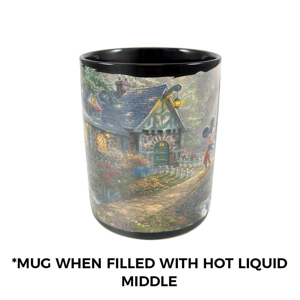 Morphing Mugs Disney - Mickey and Minnie Mouse - Sweetheart Bridge Heat Sensitive Clue Mug - Full image revealed when HOT liquid