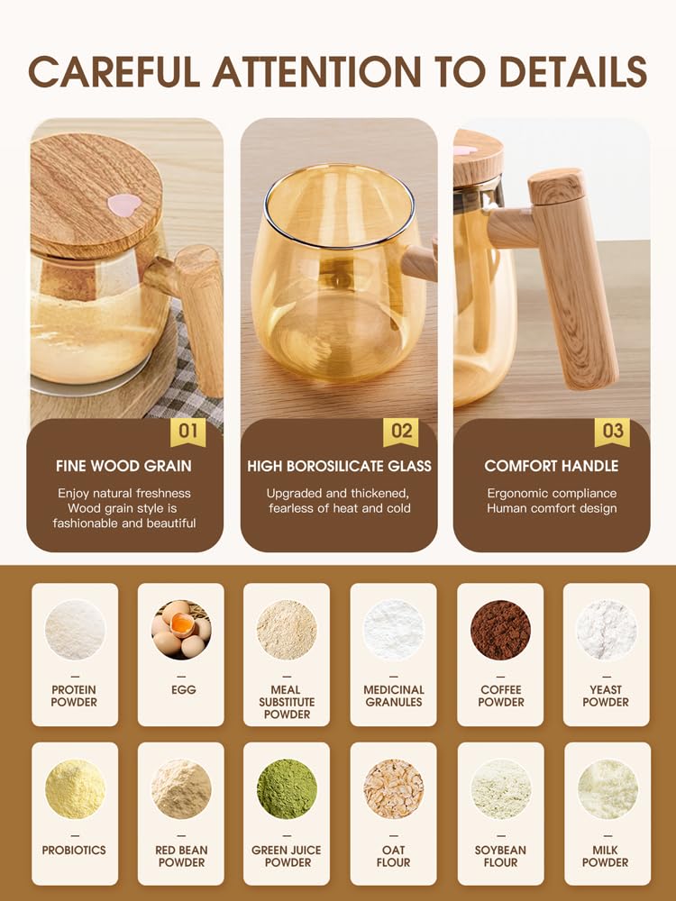 Lzetguya Automatic Mixing Cup, Automatic Stirring Mugcoffee Mug