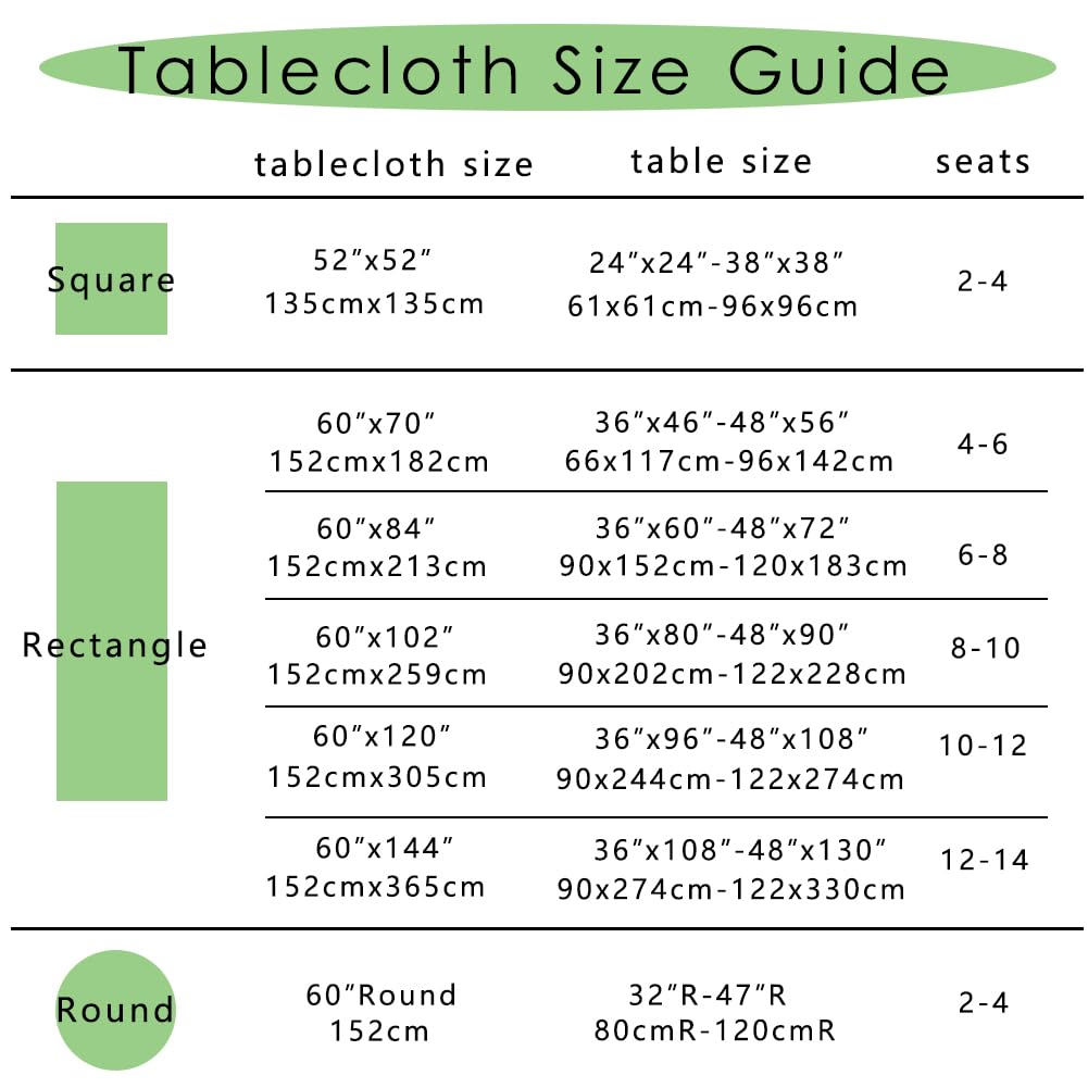 Mangata Casa Green Gingham Tablecloth For Rectangle Tables- Checkered Table Cloth Waterproof Kitchen & Table Linens-Polyester Bu