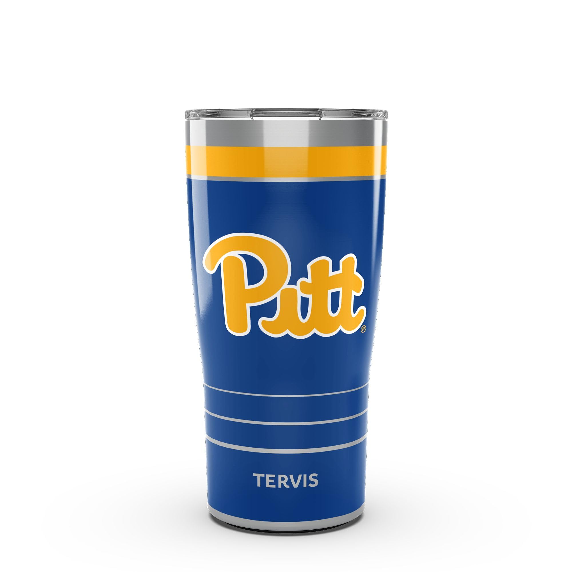 Tervis Traveler Pittsburgh Panthers - MVP Triple Insulated Tumbler Travel Cup Keeps Drinks Cold & Hot, 20oz, Stainless Steel