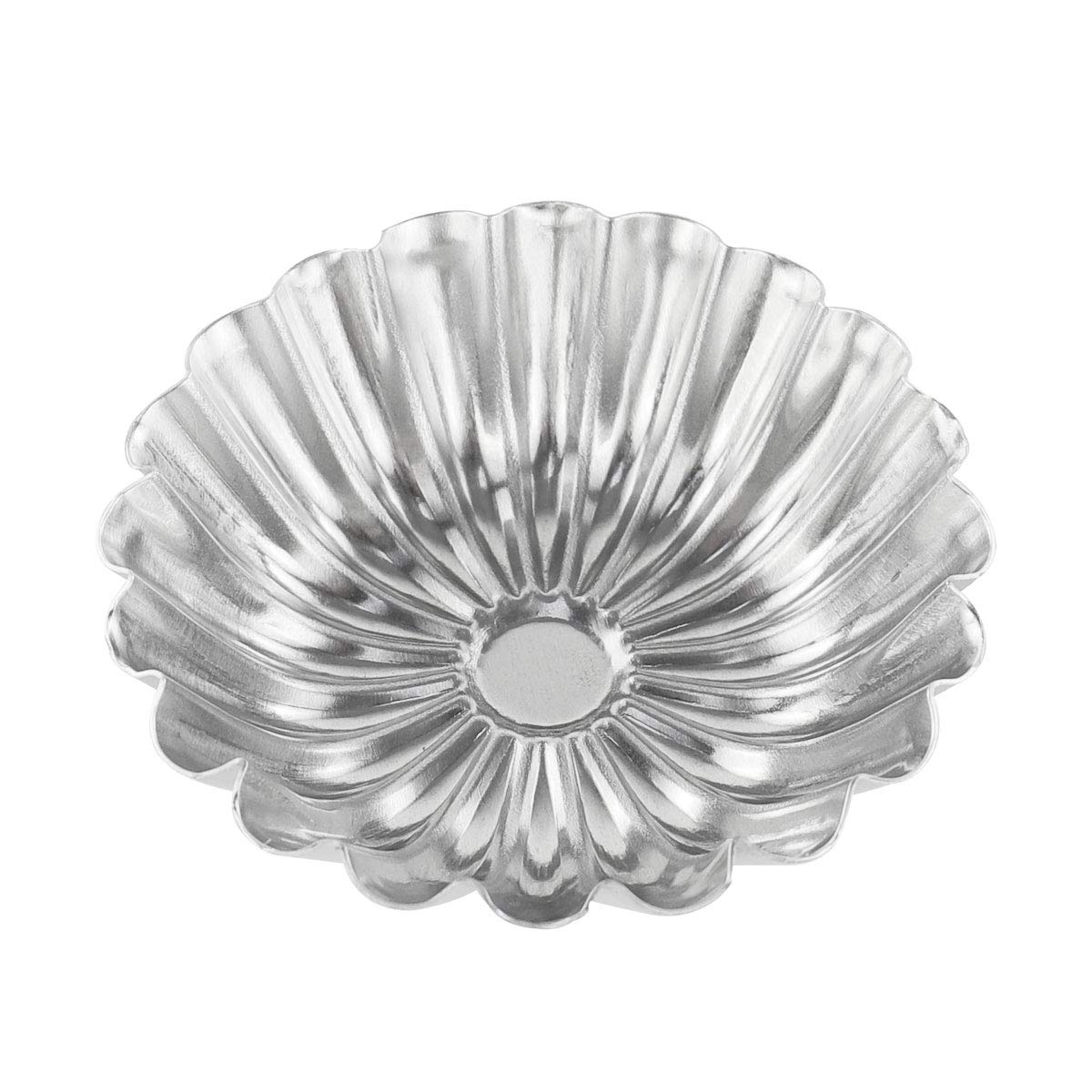 Bezall 20Pcs Egg Tart Molds, Mini Tart Pan Aluminium Pie Tins Cupcake Cake Baking Cups