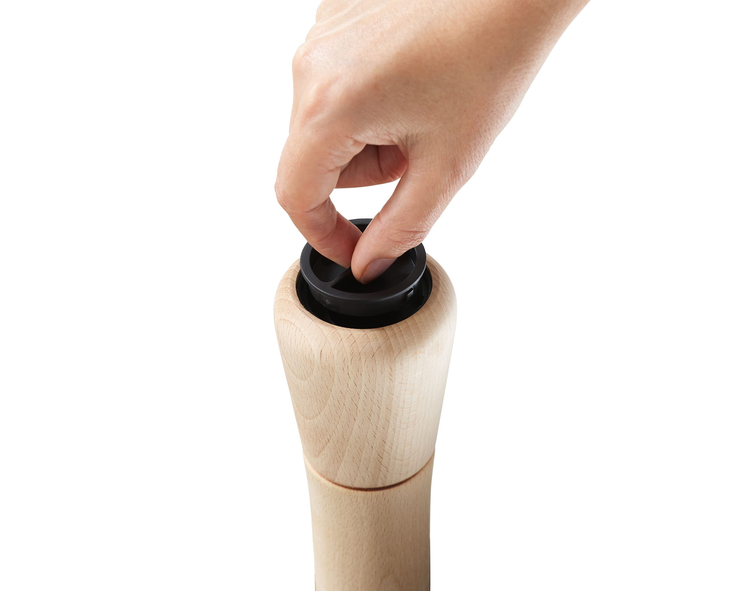 Joseph Joseph 20191 Milltop Wood Non-Spill Kitchen Salt Mill, Wood