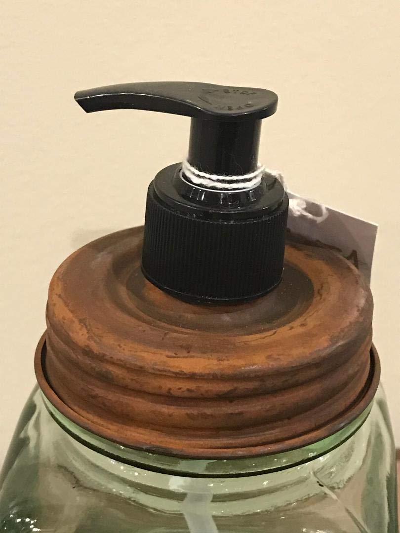 Cwi Collection Green Glass Soap/Lotion Dispenser - Embossed With Dazey Churn Mfg. Co.