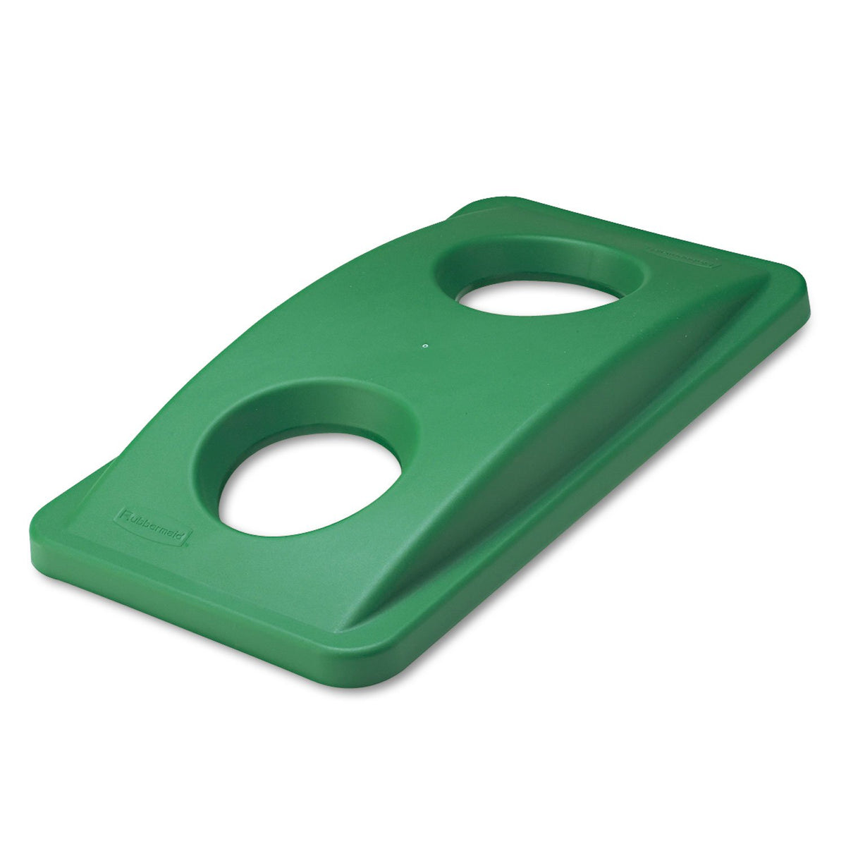 Rubbermaid Commercial Products Fg269288Grn Green Recycle Trash Can Can Bottle Recycling Lid, For Use With Untouchable Square Bin