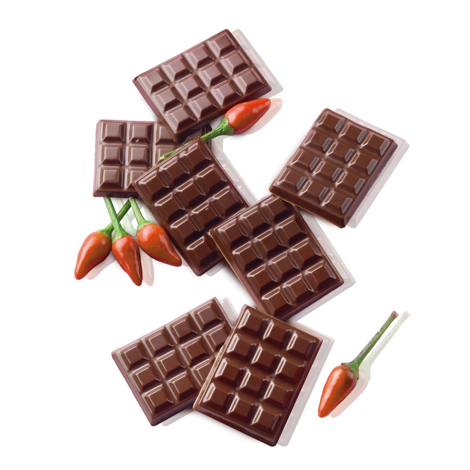 Silikomart Silicone Chocolate Candy Bar Mold, 0.13 Oz X 12
