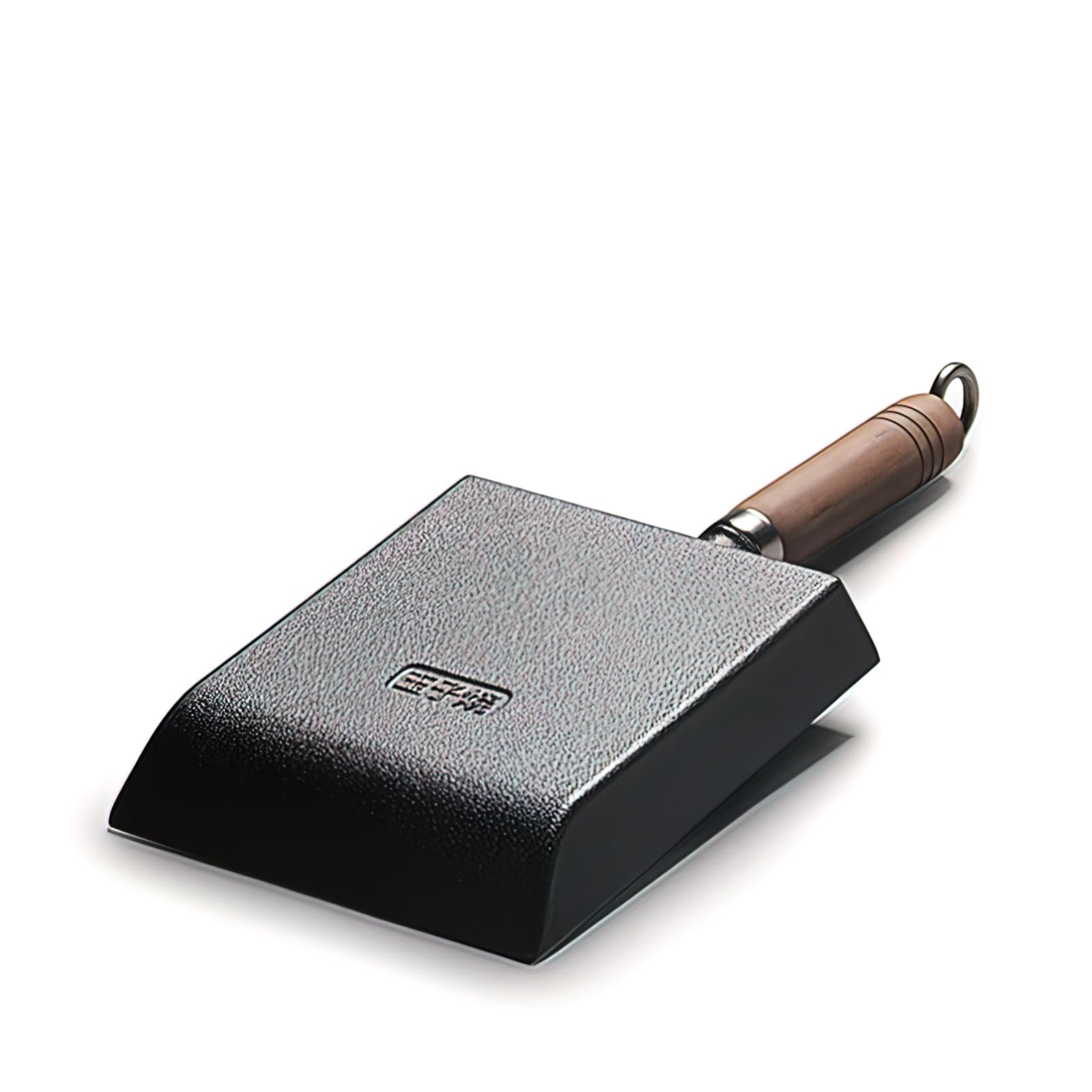 Yymiyu Tamagoyaki Japanese Omelette Pan Cast Iron Wooden Handle 9  7 Inch
