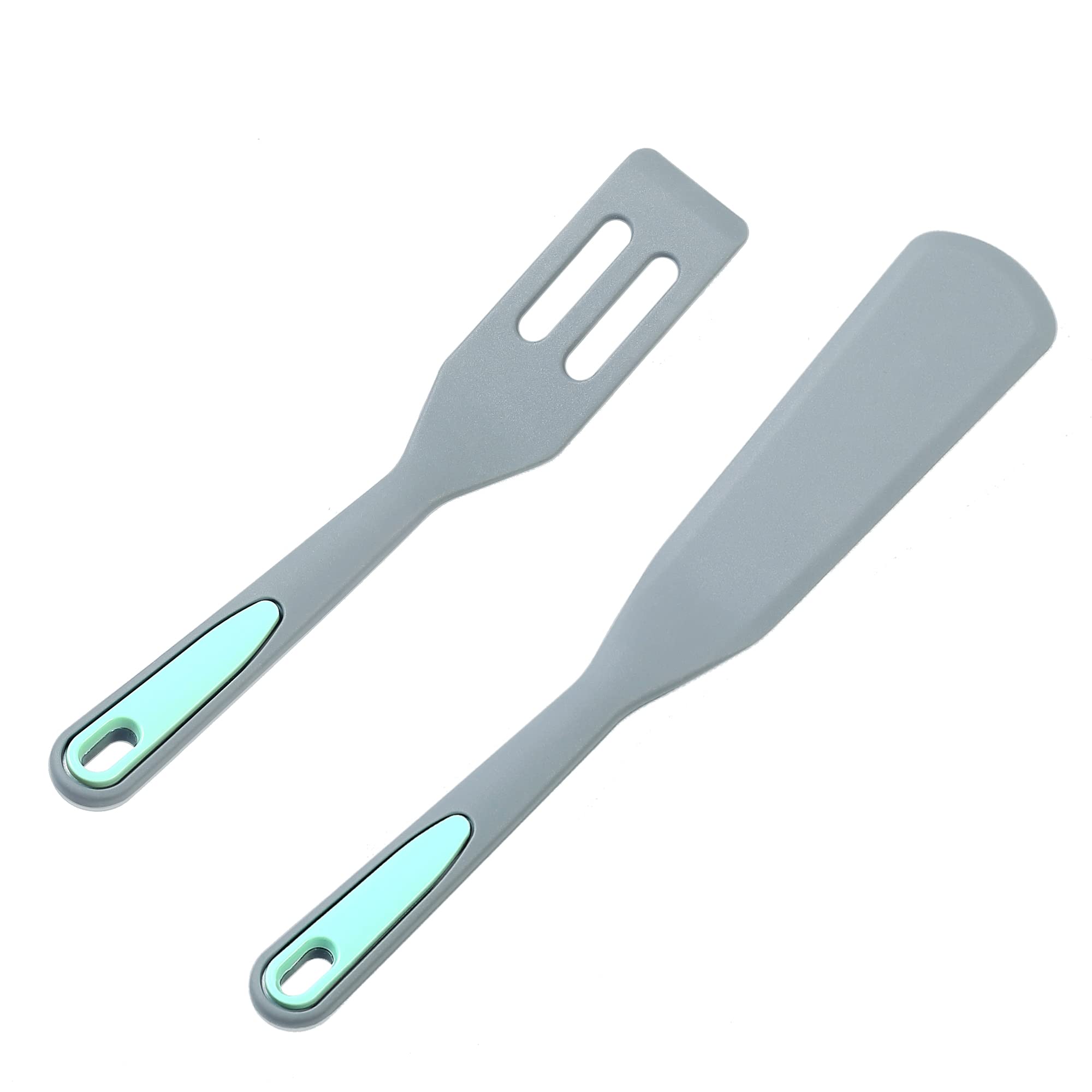 To Encounter Mini Brownie Serving Spatula, Bent Icing Spatula, Heat-Resistant Flexible Nonstick Silicone, Set Of 2