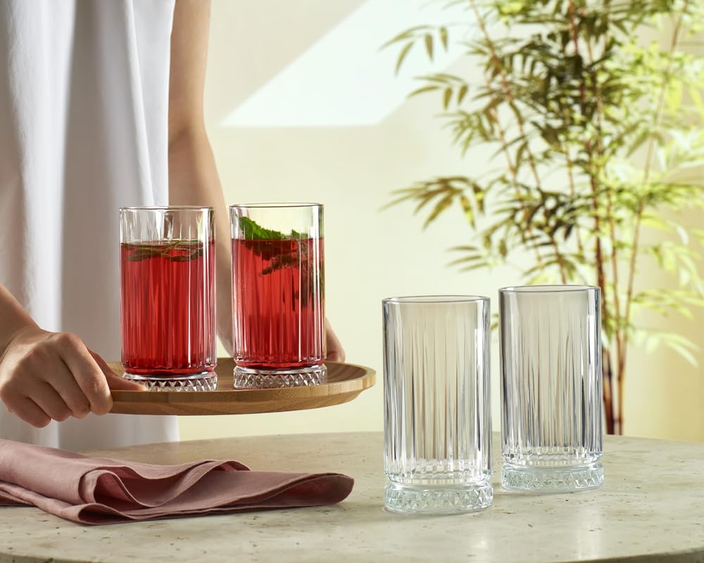 Pasabahce Set Of 4 Elysia Long Drink Glasses Cl 44.5, 1